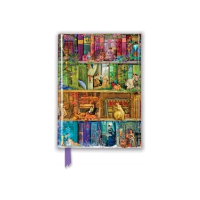 Flame Tree Publishing Aimee Stewart: A Stitch in Time Bookshelf (Foiled Pocket Journal) | Flame Tree Studio