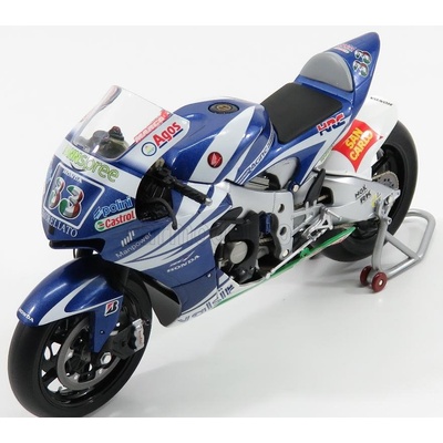 Minichamps Honda Rc212v Team Gresini San Carlo N 33 Motogp 2007 Marco Melandri Světle Modrá Bílá 1:12