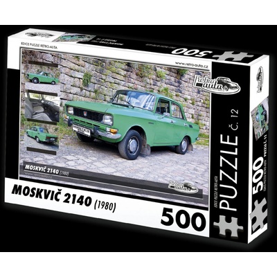 Retro-auta MOSKVIČ 2140 1980 KB Barko č. 12 Moskovič 2140 1980 500 dielov