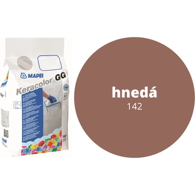 Mapei KERACOLOR GG 142 Cementová škárovacia hmota 4x5 kg, Hnedá