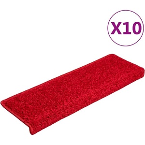 vidaXL Изтривалки за стълби 20 бр. 65x21x4 см червени с правоъгълен кант (B.V.)
