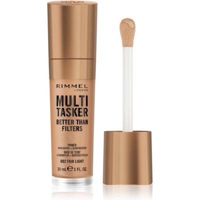Rimmel Multi-Tasker Better Than Filters rozjasňujúca podkladová báza pre zjednotenie farebného tónu pleti 002 Fair Light 30 ml