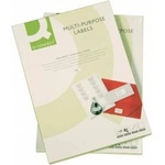 Q-Connect Universal labels white 100 sheets (5705831106451)