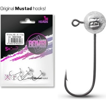 Delphin Jigová hlava bez golierika BOMB veľ.6 3g 5 ks