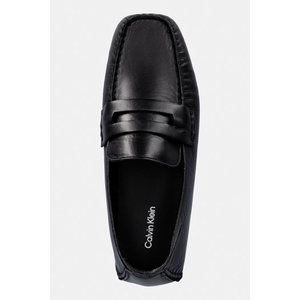 Calvin Klein мокасини дамски от кожа SQUARE DRIVER LTH (HW0HW02944)