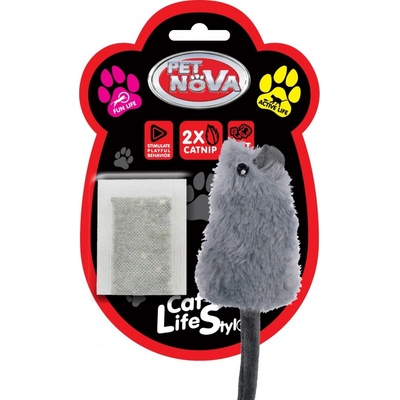 Pet Nova plyšová myš s catnipom