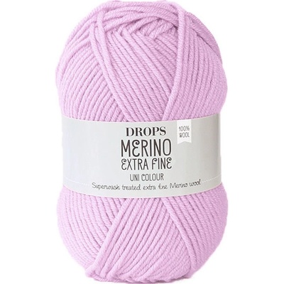 Příze DROPS Merino Extra Fine uni color 16 - světlá růžová