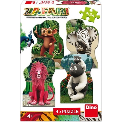 Dino ZAFARI ZOOMBA A KAMARÁTI 4 x 54 dielov