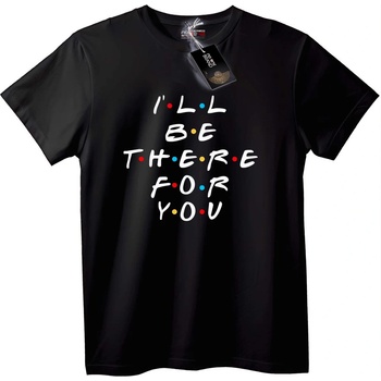 NOONEBRAND Тениска Ще Бъда Там За Теб - 2XL, Black