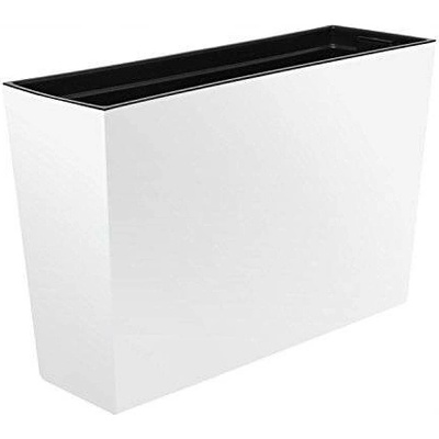 Lamela Květináč 56 x 18 x 36 cm plast bílý