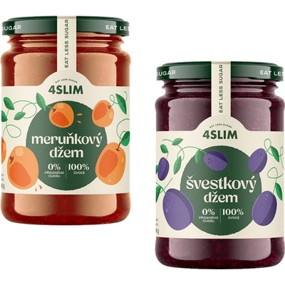 4Slim Džem bez pridaného cukru jahoda 280 g