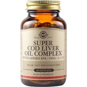 Solgar Super Cod Liver Oil Complex, 60 меки капсули, Solgar