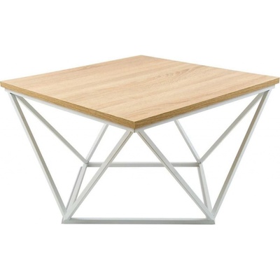 HowHomely DD0516 CURVED 60 x 60 cm biela / béžová