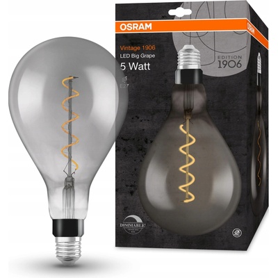 LED žiarovka Big Grape, 4 W, 150 lm, teplá biela, E27 VINTAGE 1906 LED DIM CL A160 FIL S