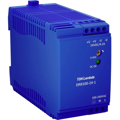 TDK-Lambda DRB100-24-1 sieťový zdroj na montážnu lištu (DIN lištu), 24 V/DC, 4.2 A, 100.8 W, výstupy 1 x