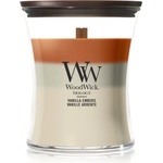 WoodWick Trilogy Vanilla Embers ароматна свещ с дървен фитил 275 гр