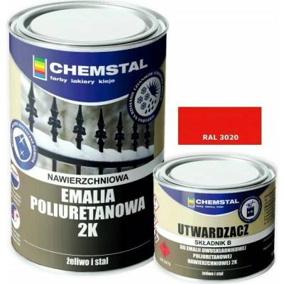 Chemstal polyuretanová emailová barva na kov 1 l + 0,2 l červená