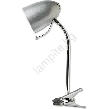 Image 1 of Aigostar - Настолна лампа с щипка 1xE27/11W/230V сребрист/хром (AI0352)