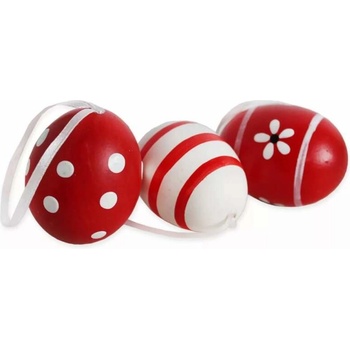 Lepaso Vajíčka reálná 6ks/6cm červená