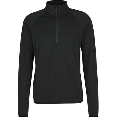 Heber Peak Мъжки вълнен пуловер Heber Peak MerinoBlend SaplingHe. II Half Zip Jumper - Black - размер 3XL (105-6170-0116)