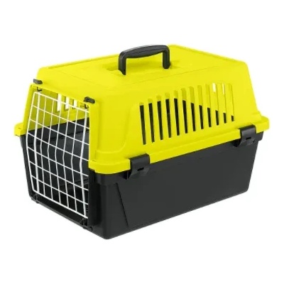 Ferplast Atlas 20 Neon - Транспортна чанта за кучета и котки, до 8 кг, 58Х37Х32 см. жълт неон