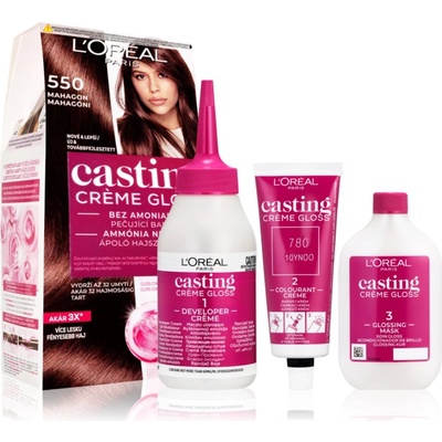 L'Oréal Casting Creme Gloss боя за коса цвят 550 Mahagon