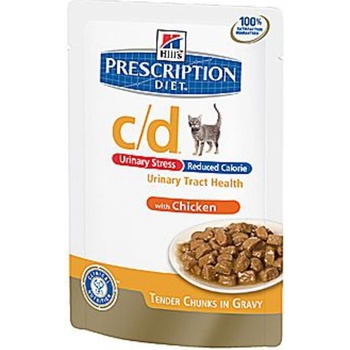 Hill's Feline C/D Urinary Stress Chicken Reduced Calorie 12 x 85 g