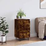 vidaXL Бюфет опушен дъб 40x35x70 см инженерно дърво (831097)