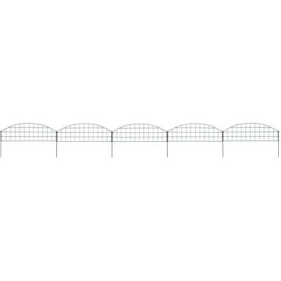 zahrada-XL Obloukový zahradní plot 77,3 x 26 cm zelený