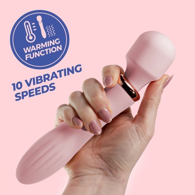 Crushious Dual Massage Wand Jinx Podwójny wibrator typu wand z funkcją podgrzewania