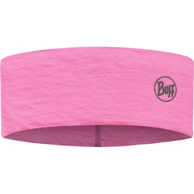Buff Лента за глава Buff Merino Lightweight Headband - Solid Fluor Fuchsia - размер One Size (904-3561-0711)