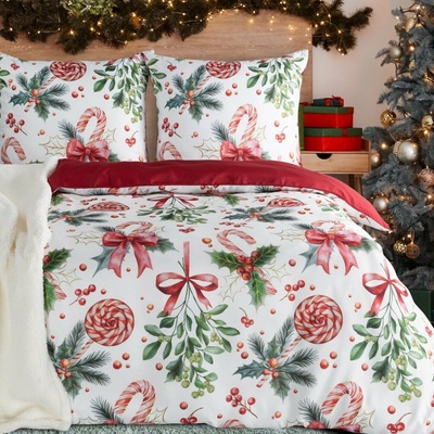 Eurofirany Vianočné obliečky z mikrovlákna LOLLY 200X220 70X80