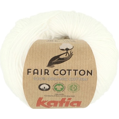 Katia Fair Cotton 01 snehová biela