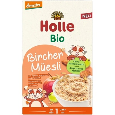 HOLLE Bio ovocné müsli s jablkom hrozienkami a mandľami 200 g