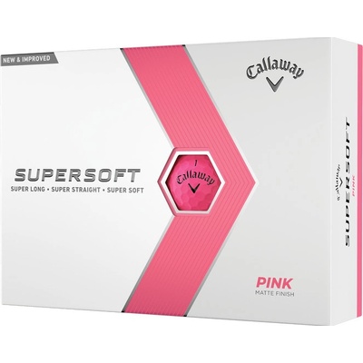 Callaway Supersoft Matte Pink 23, matné ružové, 3 ks