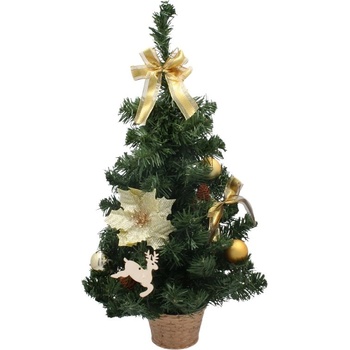 Коледна елха Елхово дърво за маса 60 см Златна (ant3902)