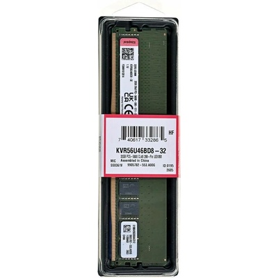 Kingston DDR5 32GB 5600MHz CL46 (1x32GB) KVR56U46BD8-32