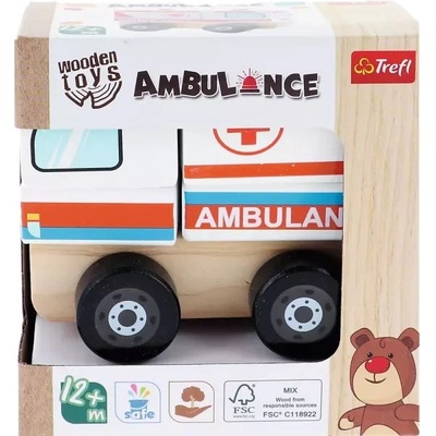 Trefl Трефл: Дървена играчка линейка (61768)