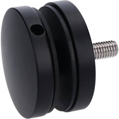 Svorka na sklo 8-16mm, brúsená AISI304, farba: čierna