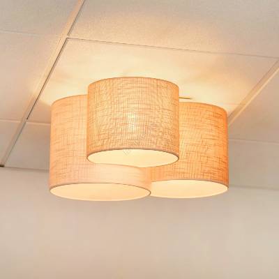 - Плафон SNAKE 3xE27/15W/230V сив/кремав (BG1263)