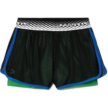 Lacoste Дамски шорти Lacoste Tennis Shorts With Built-In Undershorts - Черен