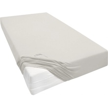 Biberna Žerzejové napínací prostěradlo 180-200x200-220 tmavě šedé