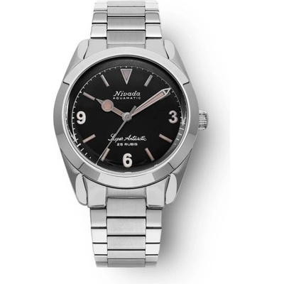 Nivada Grenchen Super Antarctic 3.6.9 Black Vintage - Bracelet Flat Link