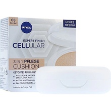 Nivea Hyaluron Cellular Filler 3v1 pečující tónovací krém make-up v houbičce 03 Tmavý 15 g