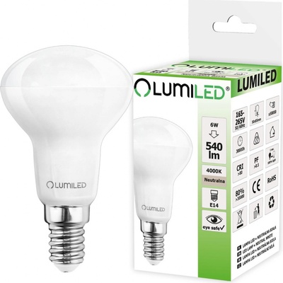 Lumiled LED žiarovka E14 R50 6W = 50W 540lm 4000K Neutrálna 120°
