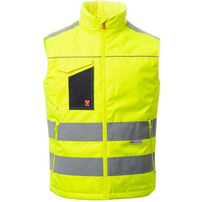 PAYPER task fluo 001491-0379 / Изолирана жилетка със светлоотразителни ленти - hv жълто/тъмносиньо m (001491037901014m)