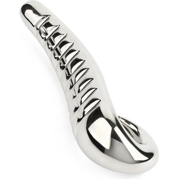 Mr. Steel Devil's Tongue Dildo Silver