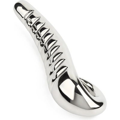 Mr. Steel Devil's Tongue Dildo Silver