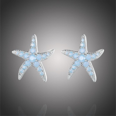 Grace Silver Jewellery stříbrné náušnice Mořská hvězdice E-BSE840/128 stříbrná