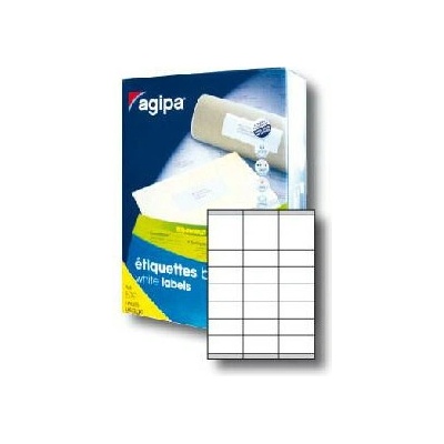 Etikety univerzálne 70x35mm Agipa A4 500 hárkov
